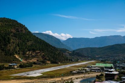 Bhutan Paro Airport Runway