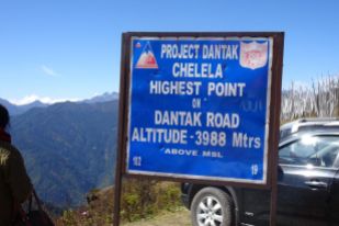 Chelela Pass Sign Board