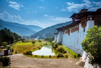 View of the Backyard of the Punakha Dzong