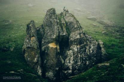 Hampta Pass Trek- Climbing Cliff