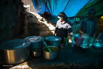 Hampta Pass Trek- Dhaba Woman cooking